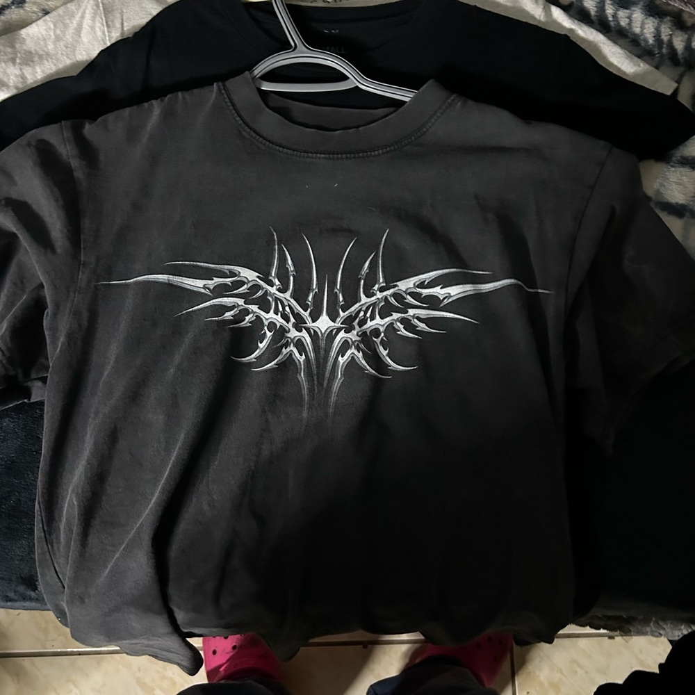 PacSun Charcoal Tribal Graphic Tee
